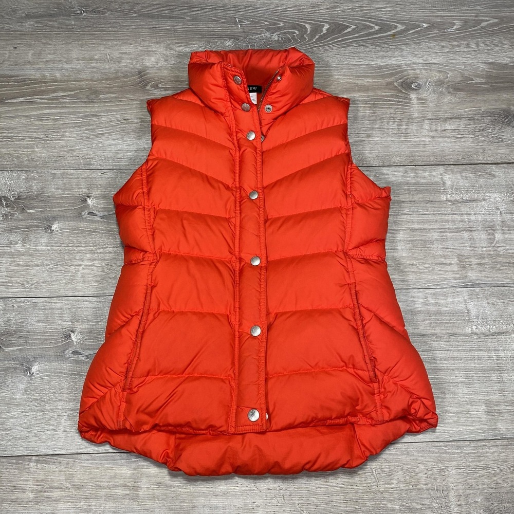 J. Crew Red Puffer Vest